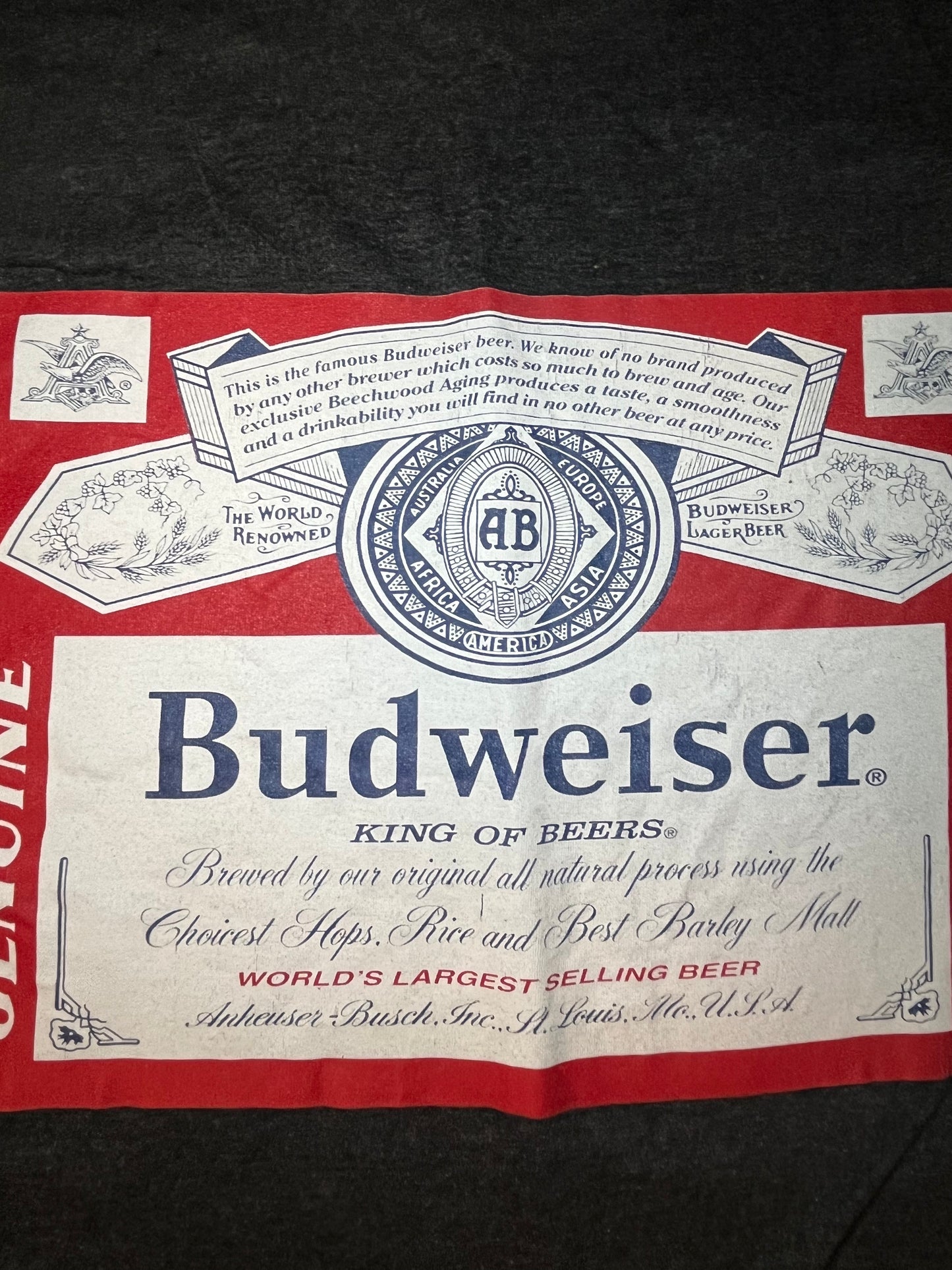 VINTAGE BUDWISER TSHIRT SIZE SMALL