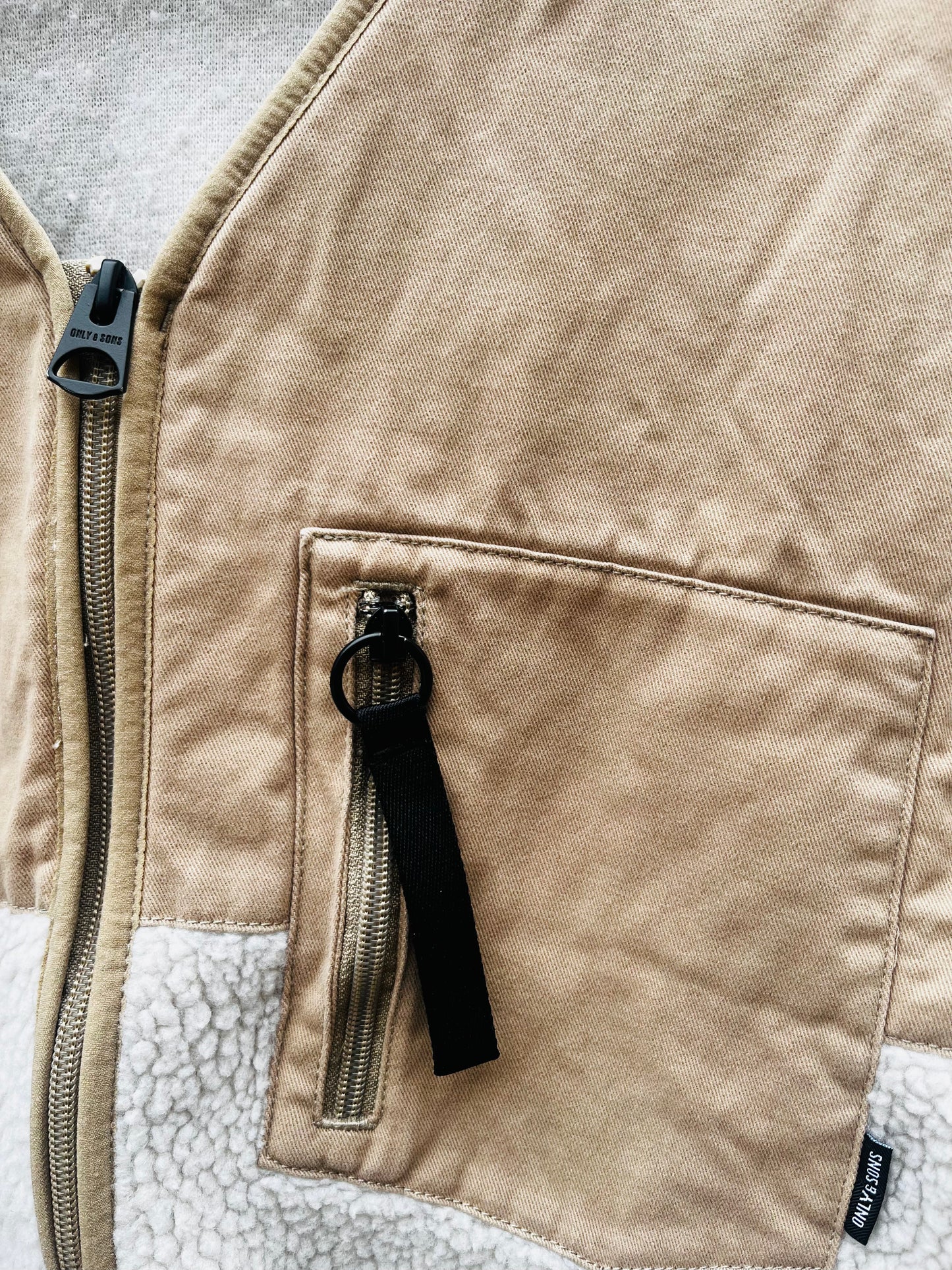 VINTAGE ONLY AND SONS SHERPA JACKET MENS LARGE