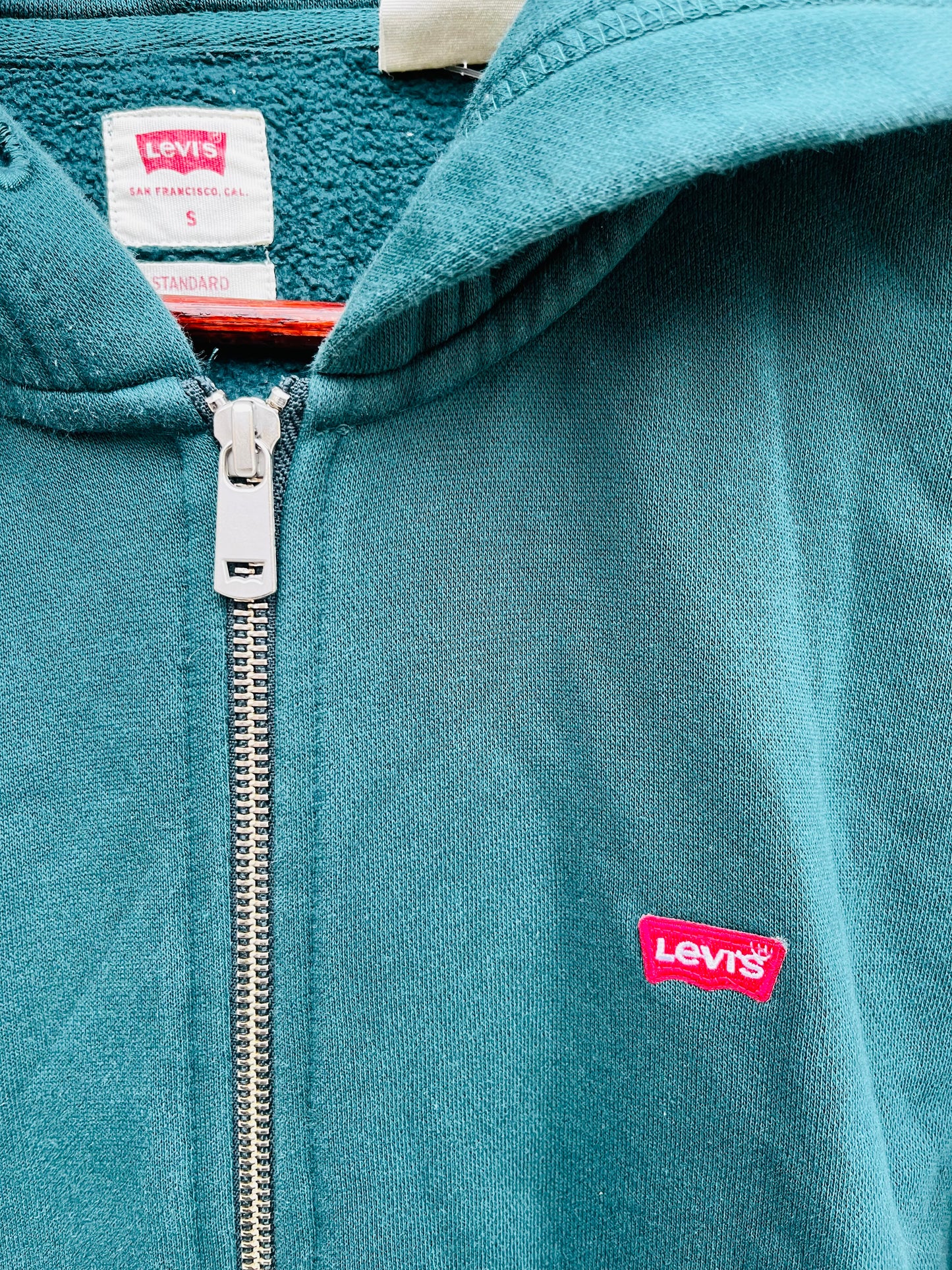 LEVI'S SWEATSHIRT FULL ZIP HOODIE SIZE SMALL