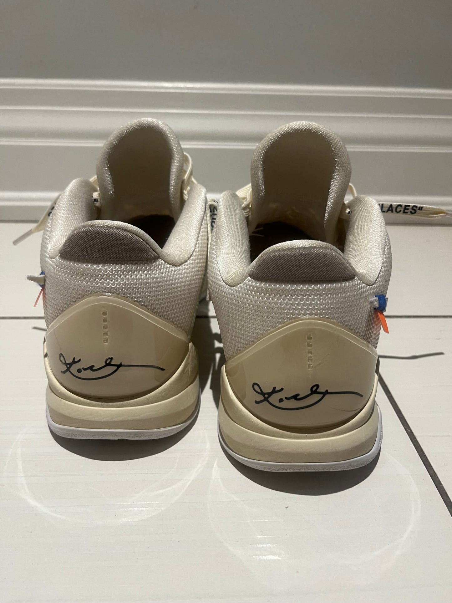 CUSTOM KOBE X OFF-WHITE SNEAKERS SIZE 7.5