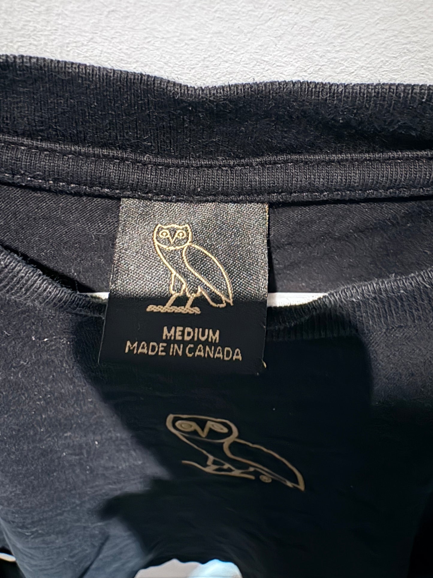 OVO LONG SLEEVE TSHIRT SIZE MEDIUM