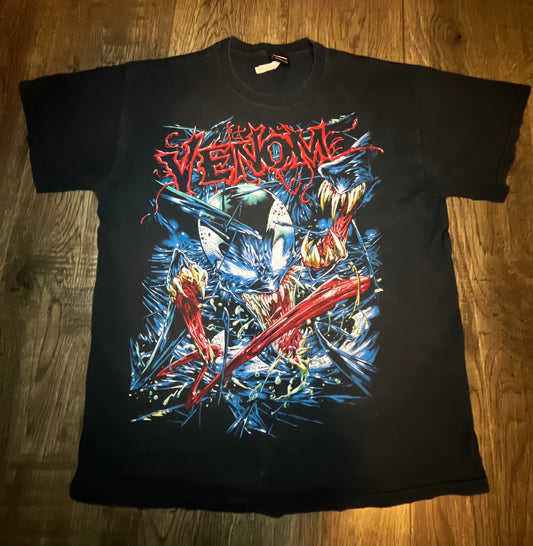 VINTAGE VENOM BLACK TSHIRT SZ MEDIUM