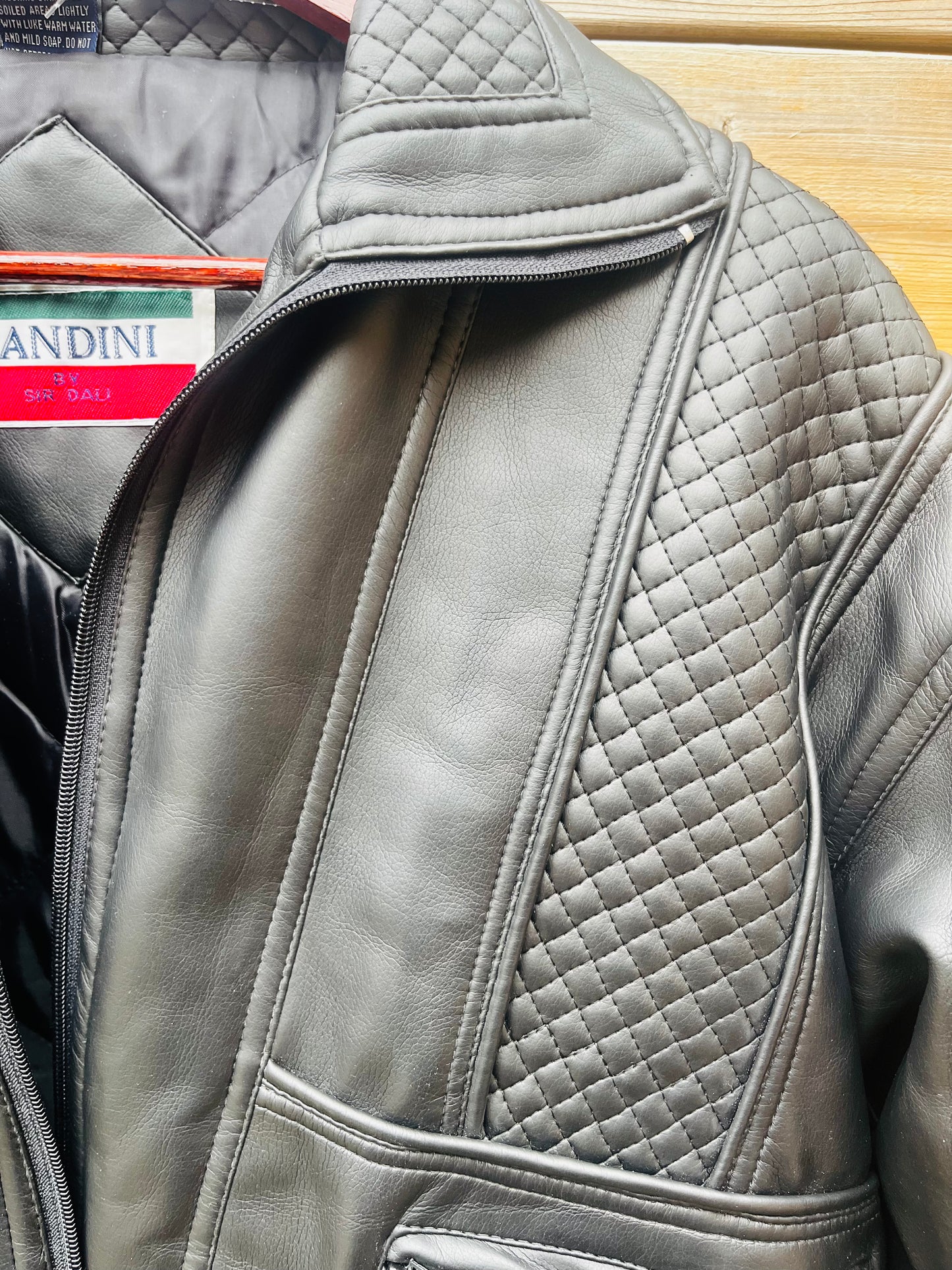 VINTAGE BANDINI LEATHER JACKET MENS MEDIUM