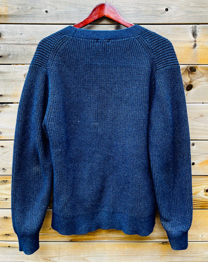UNIQLO MENS SIZE MEDIUM BLUE KNIT CARDIGAN