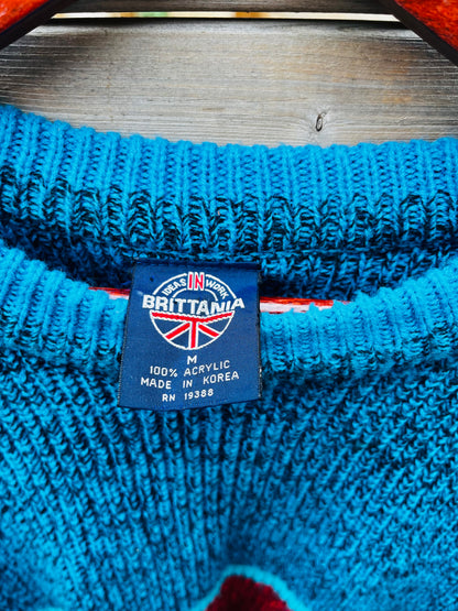VINTAGE BRITTANIA SWEATER SIZE MEDIUM