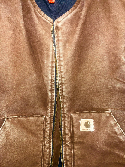 VINTAGE Carhartt  Lined Workwear Vest Jacket sz M/L Adult