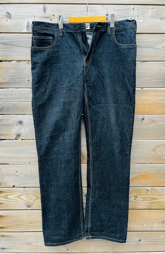 VINTAGE DENVER STRAIGHT LEG W38 X L32 BLACK DENIM