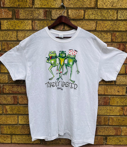 VINTAGE TOADILY WASTED TSHIRT SIZE XL