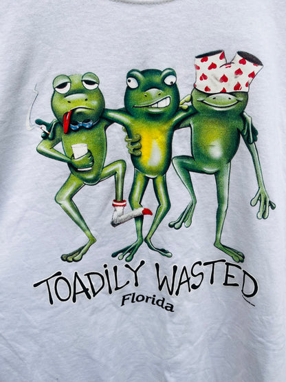 VINTAGE TOADILY WASTED TSHIRT SIZE XL