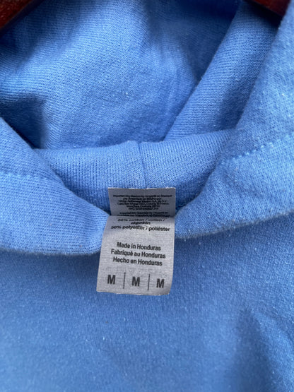 VINTAGE SKY BLUE HOODIE SIZE MEDIUM
