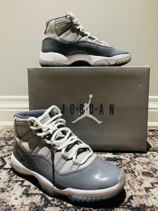 MENS GREY AIR JORDAN 11 RETRO SIZE US 8