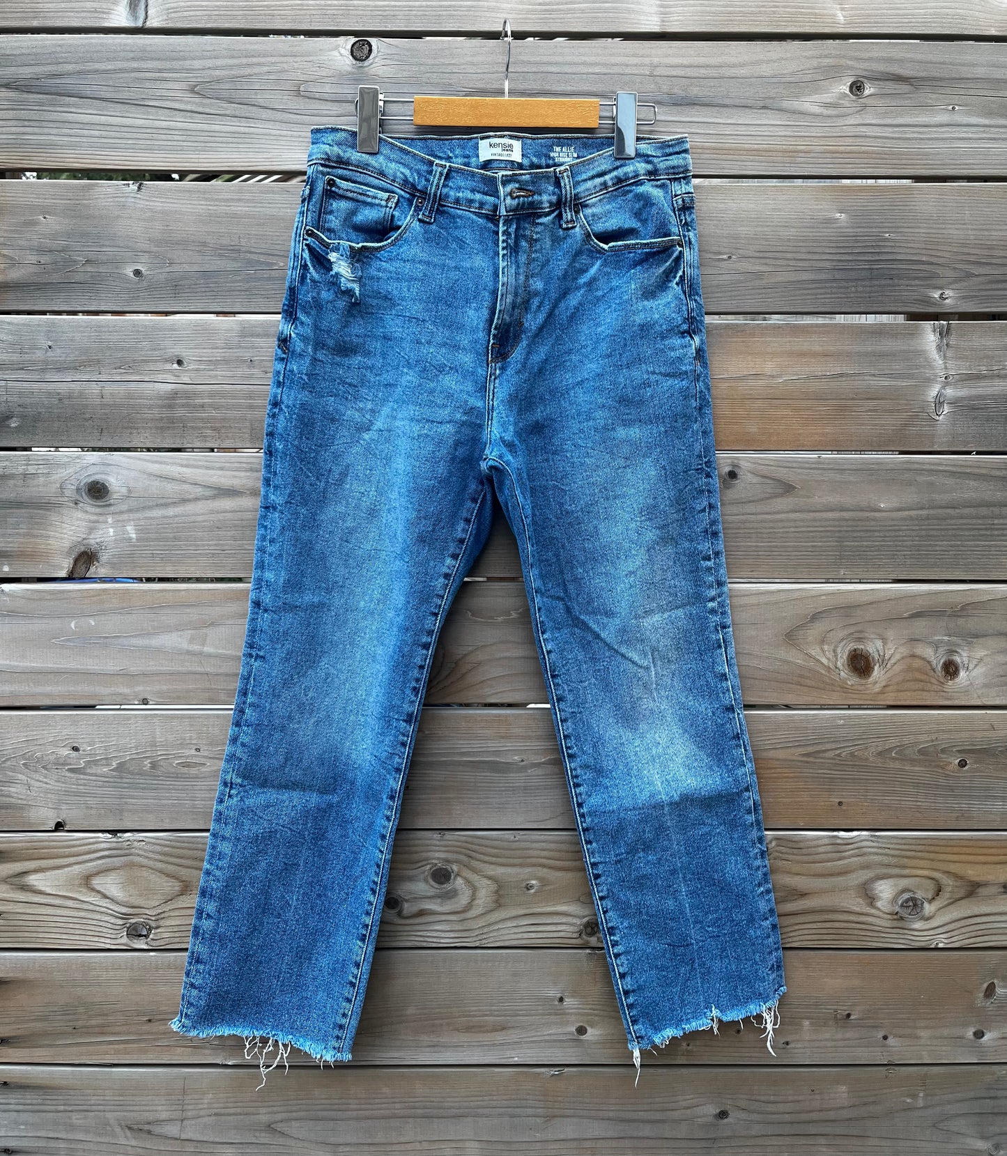 VINTAGE KENSIE DENIM JEANS SIZE 10/30 HIGH RISE SLIM STRAIGHT