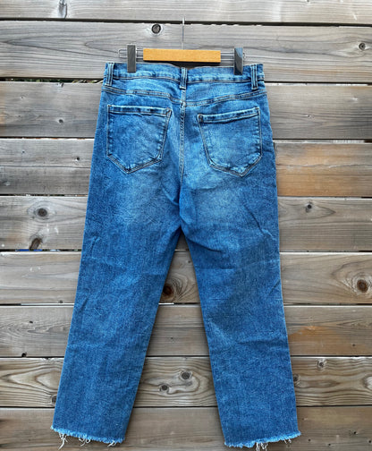 VINTAGE KENSIE DENIM JEANS SIZE 10/30 HIGH RISE SLIM STRAIGHT