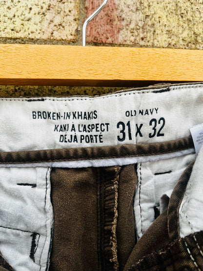 VINTAGE OLD NAVY 31X32 KHAKI PANTS