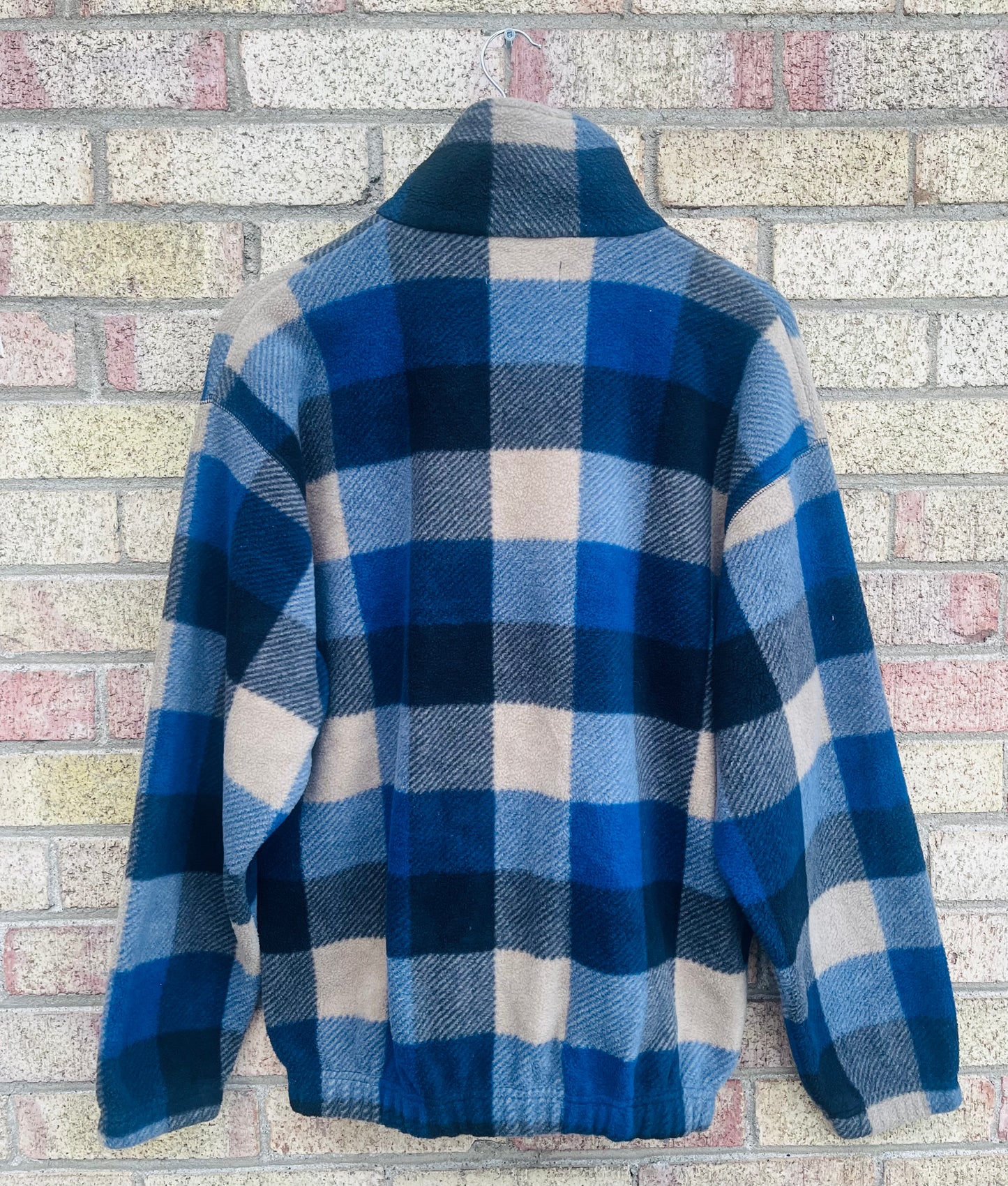 MUNSINGWEAR CHECKED FLEECE SWEATSHIRT