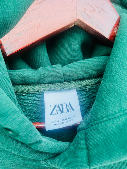 ZARA GREEN SWEATSHIRT SIZE M