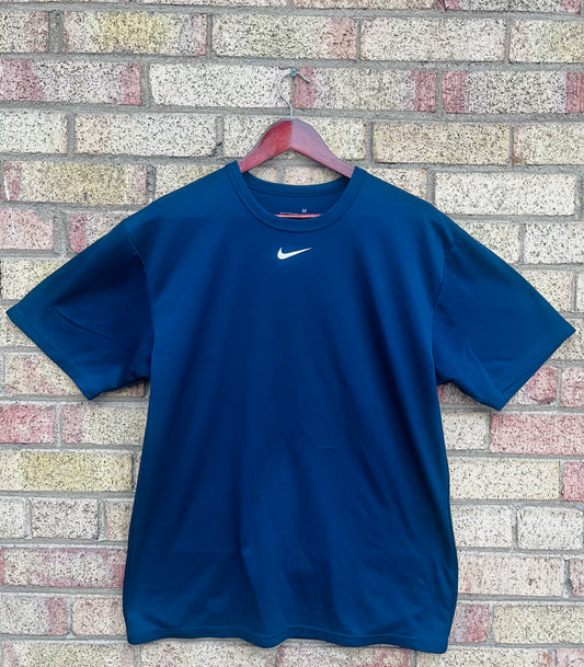 NIKE DRI-FIT DARK BLUE TSHIRT SIZE MEDIUM