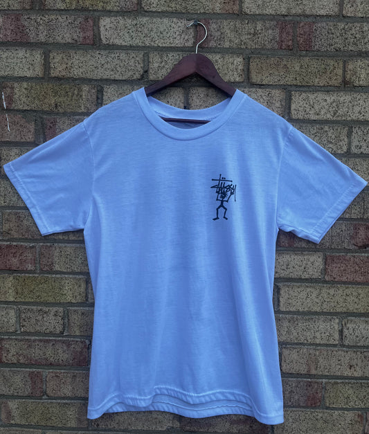STUSSY WHITE TSHIRT SIZE LARGE
