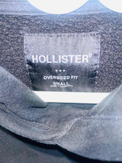 HOLLISTER BLACK OVERSIZED SWEATSHIRT SIZE SMALL