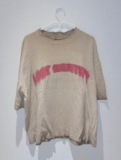 ZARA OVERSIZED TSHIRT SIZE LARGE