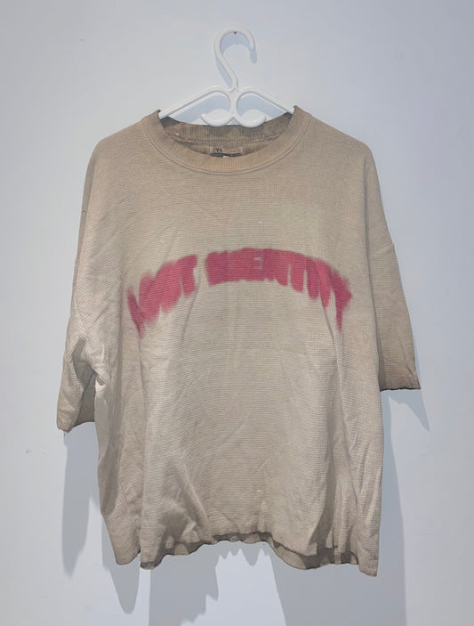 ZARA OVERSIZED TSHIRT SIZE LARGE