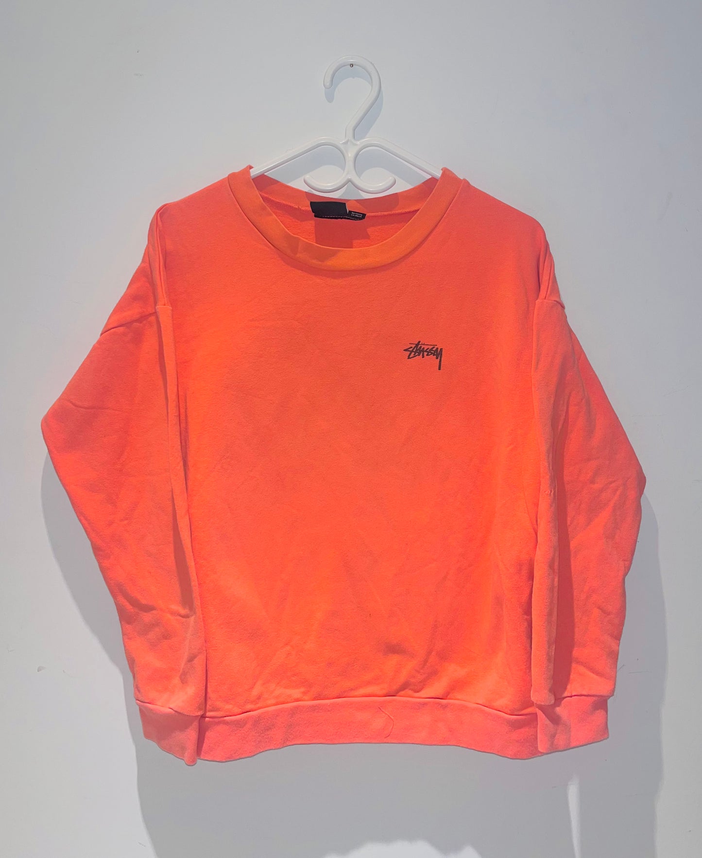 STUSSY ORANGE SWEATSHIRT SIZE LARGE