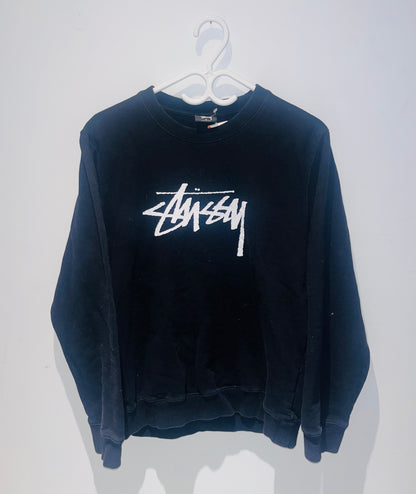 STUSSY BLACK SWEATSHIRT SIZE MEDIUM