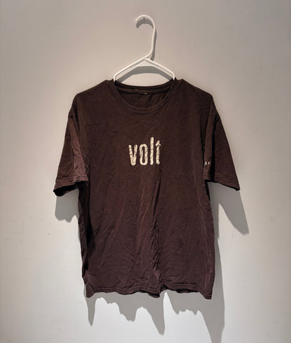 VINTAGE VOLT BROWN TSHIRT SIZE LARGE