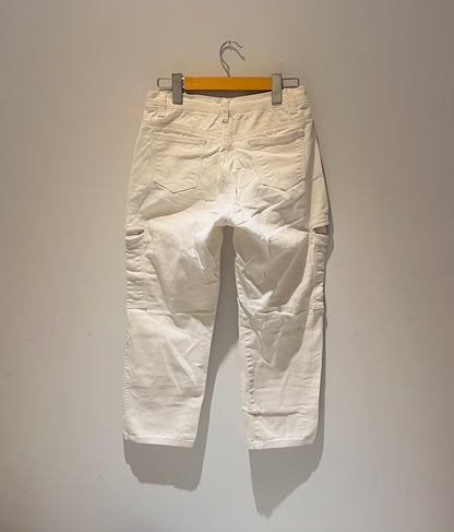 VINTAGE WOMENS WHITE CARGO PANTS W29 X L28